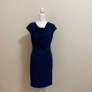 Anne Klein blue and black 2 tone dress